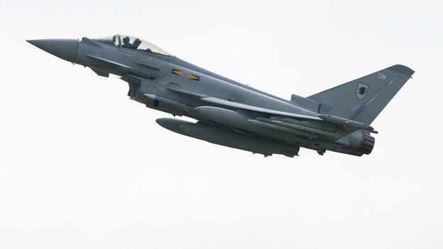 Royal Air Force Typhoon aircraft (April 2014)