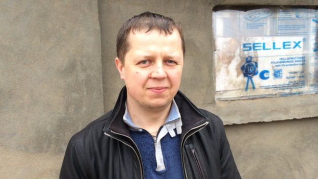 Dairy farmer Maxim Chebanov