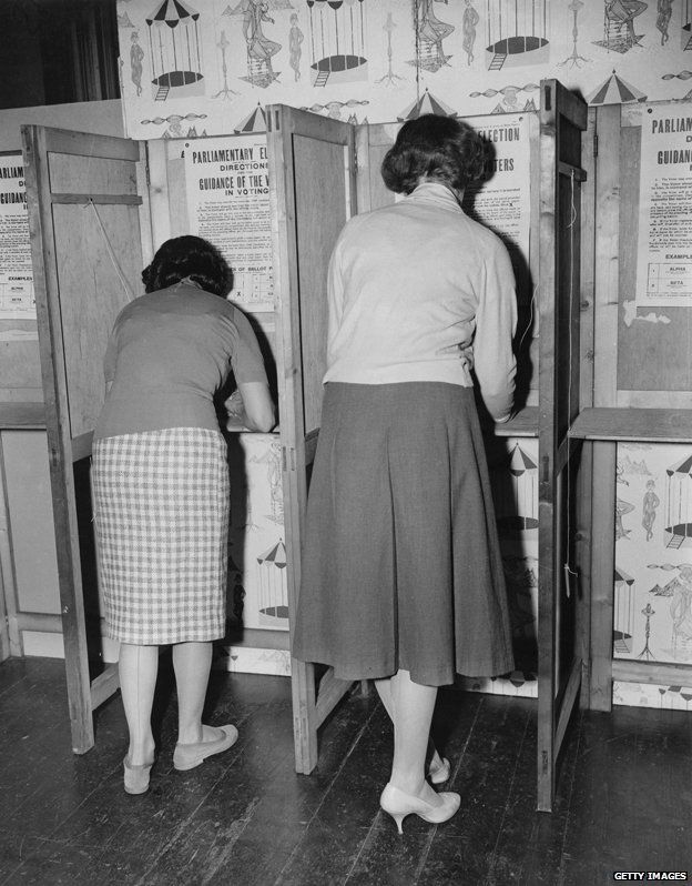Women voting, 1964 election