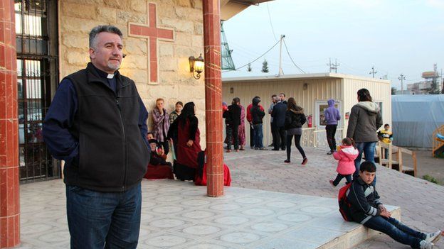 Father Douglas Bazi, a Catholic priest at St Ilyas Church in Erbil