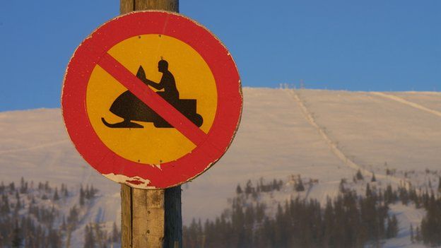 Snow sign