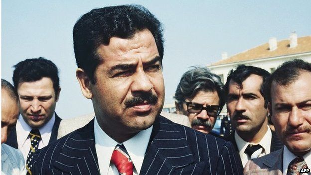 Saddam Hussein in 1975