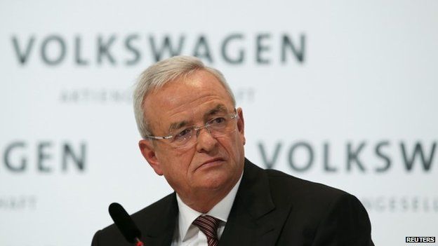 Chief executive of VW Martin Winterkorn