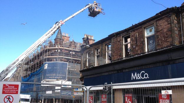 Partial Reopening Planned Of Fire-hit Inverness Street - BBC News