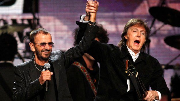 Ringo Starr and Paul McCartney