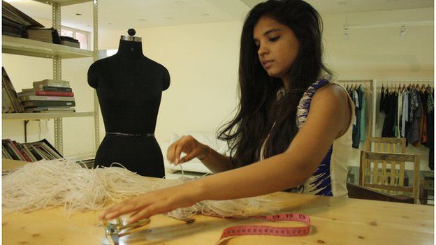 Rimzim Dadu says she likes to play with textures and different material for her designs