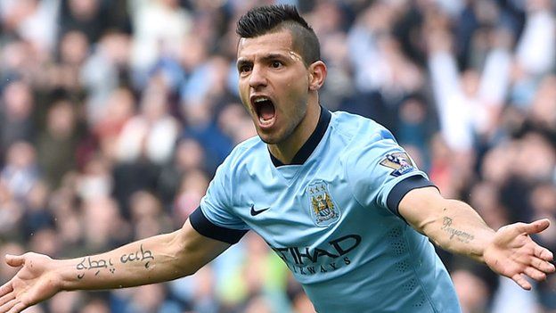 Manchester City striker Sergio Aguero