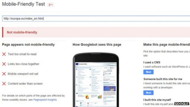 Google search changes will promote mobile-friendly sites - BBC News