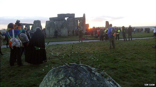 Midwinter sunrise at Stonehenge