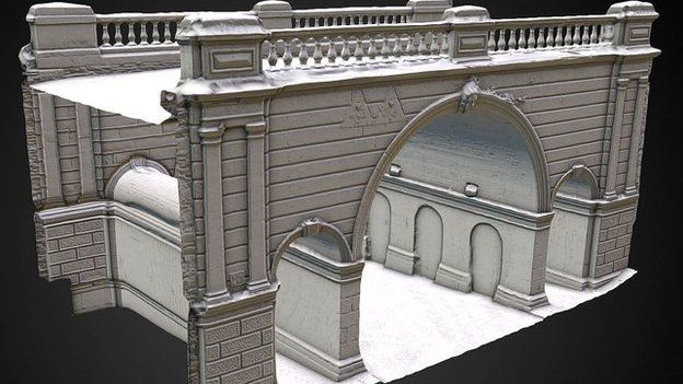 A 3D model of Ferryquay Gate in Derry