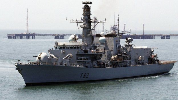 British warship HMS St. Albans