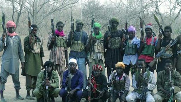Men claimed to be Boko Haram fighters