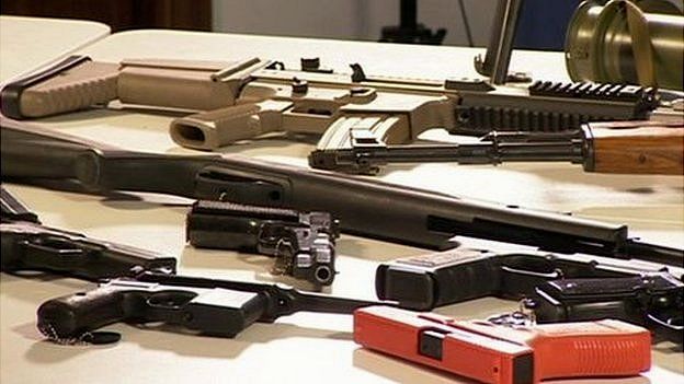 guns seized during an amnesty