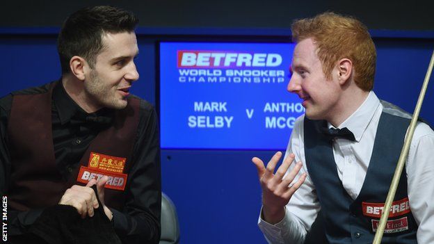 Mark Selby and Anthony McGill