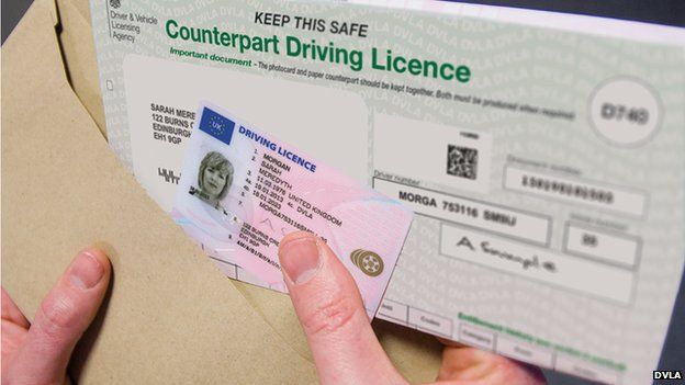 Driving licence counterpart