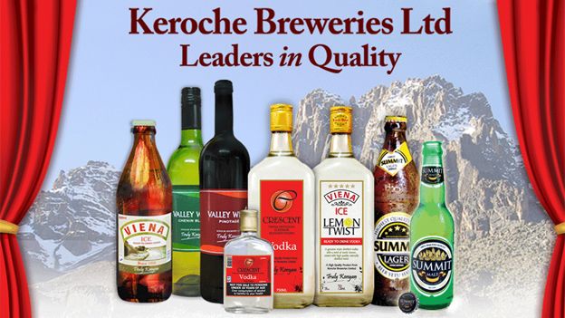 Keroche Breweries' range of products
