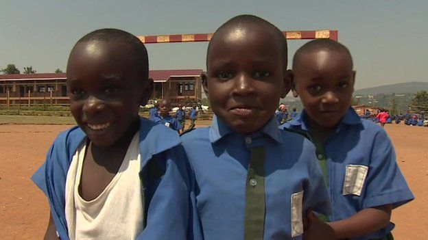 Schoolchildren in Rwanda