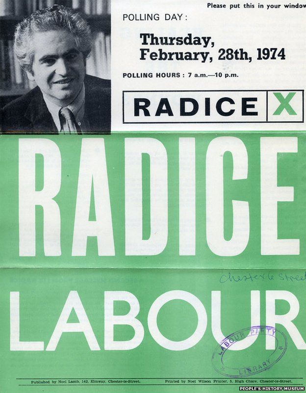 A green Labour poster