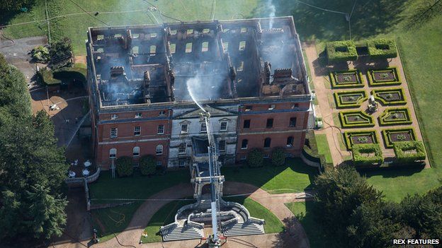 Clandon House damping down