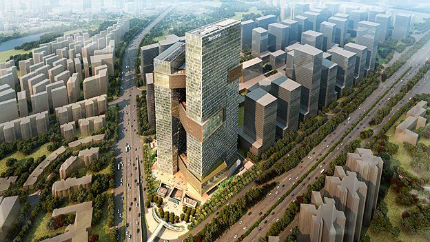 Architect's render of the new Tencent HQ