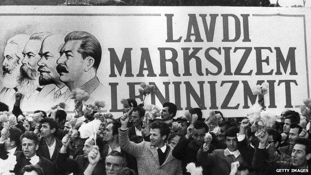 May Day celebrations in Albania in 1974