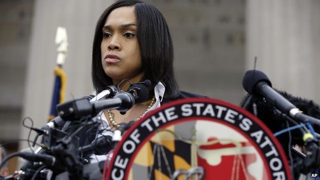 Marilyn Mosby delivers news of the charges