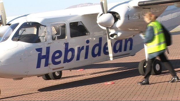 Itealan le Hebridean Air Services Eta