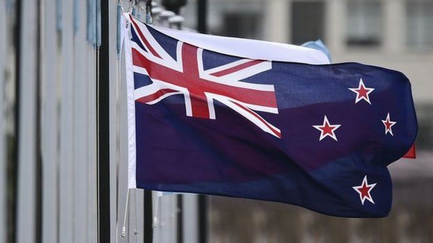 The New Zealand flag flutters outside Parliament buildings in Wellington in Wellington on 29 October 2014.