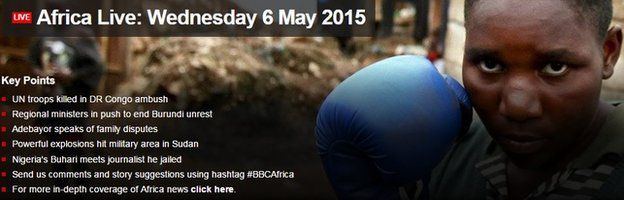 BBC Africa Live page screen grab