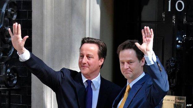 David Cameron and Nick Clegg in 2010
