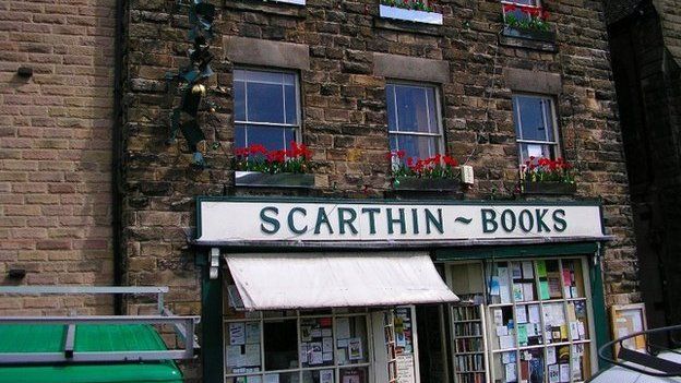 Front view of Scarthin Books