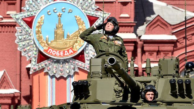 Russian tank crew, parade rehearsal 7 May 15