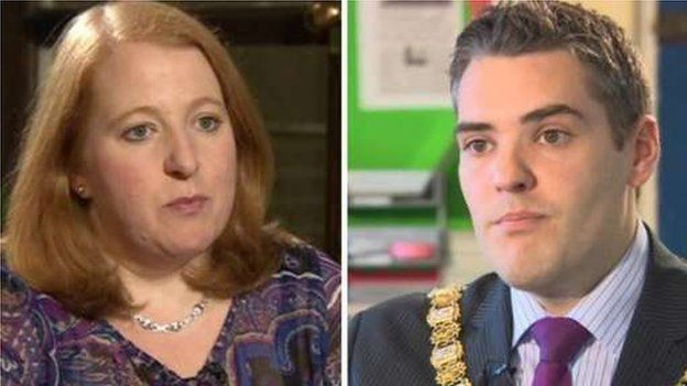 Naomi Long of Alliance and Gavin Robinson, DUP, are fighting for the East Belfast seat