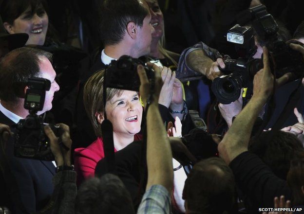 First Minister of Scotland and Scottish National Party leader Nicola Sturgeon
