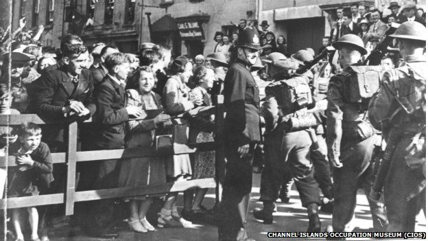 Liberation scenes in Jersey