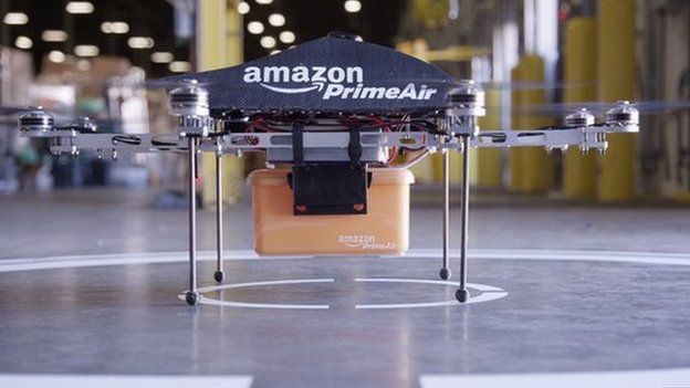 Amazon Octocopter on display