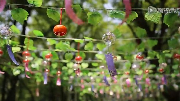 Wind chimes at the festival