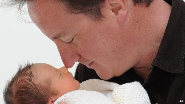 David Cameron and daughter Florence in 2010