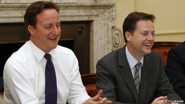 David Cameron and Nick Clegg