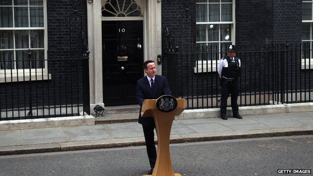 David Cameron in Downing Street