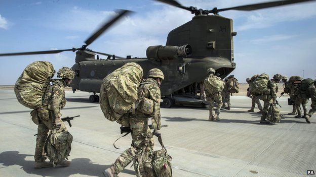 UK troops withdrawing from Afghanistan, 2014