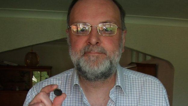 Steve Easton with rubber sucker