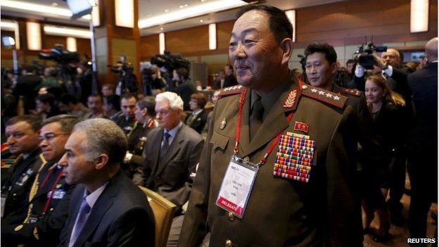 North Korean Defence Minister Hyon Yong-chol at a security conference in Russia (April 2015)