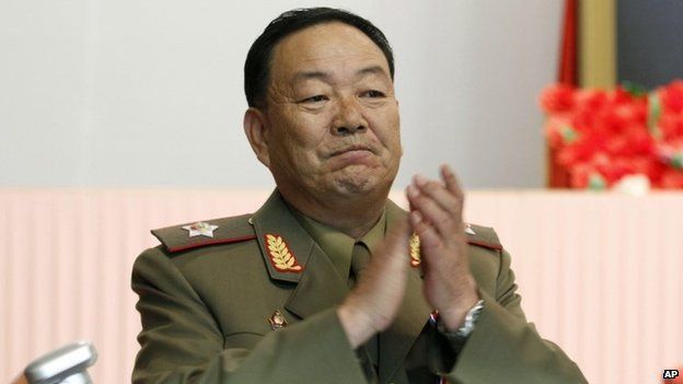 In this July 18, 2012, file photo, then Vice Marshal Hyon Yong Chol applauds during a meeting in Pyongyang, North Korea