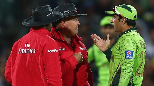 ICC umpires at a Pakistan match