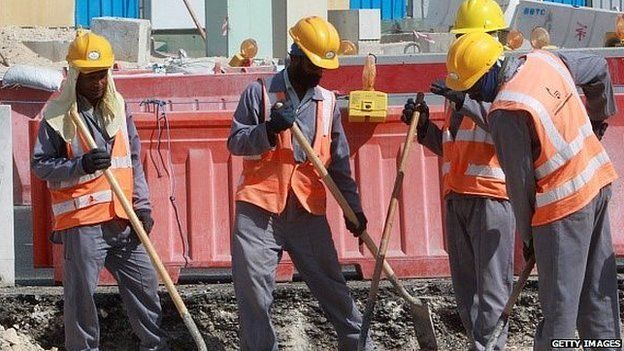 Labourers in Qatar