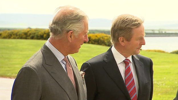 Prince Charles with Irish Prime Minister Enda Kenny