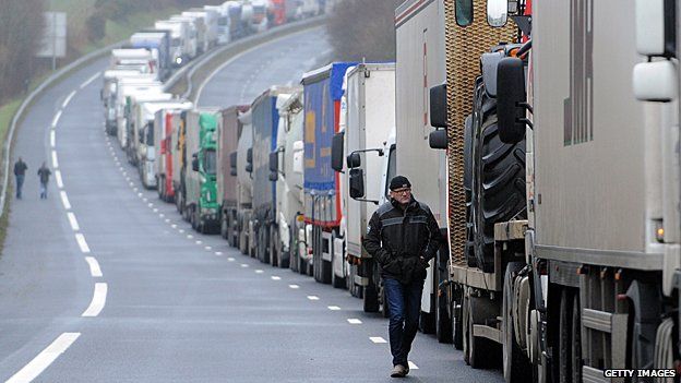Driverless lorries could see the end of blockades by striking truck drivers in Europe