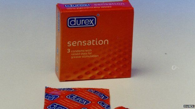 Packet of Durex condoms