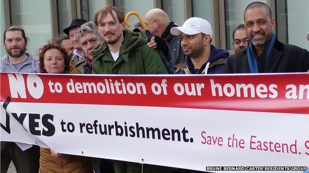 Residents campaign to save their homes from demolition